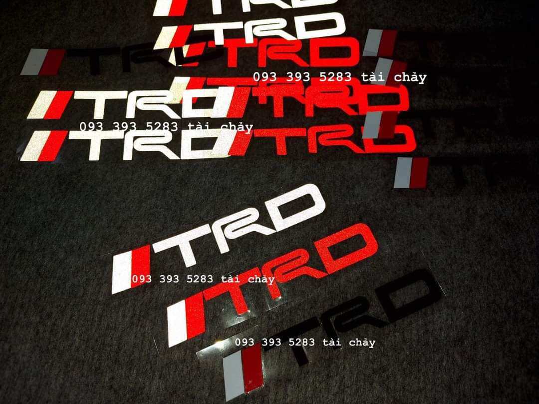[ 1 MIẾNG ] TEM DCEAL TRD DÀI 13 CM DÁN TRANG TRÍ XE