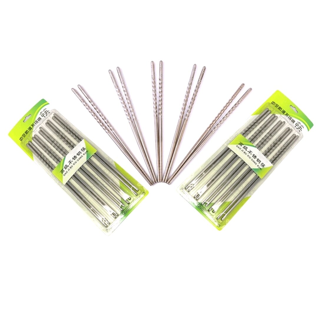 Đũa inox 5 đôi /1 vỉ