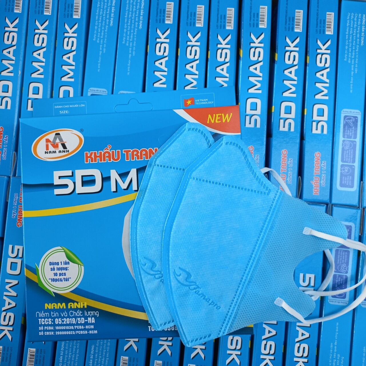 Combo 100 cái khẩu trang 5D kháng khuẩn