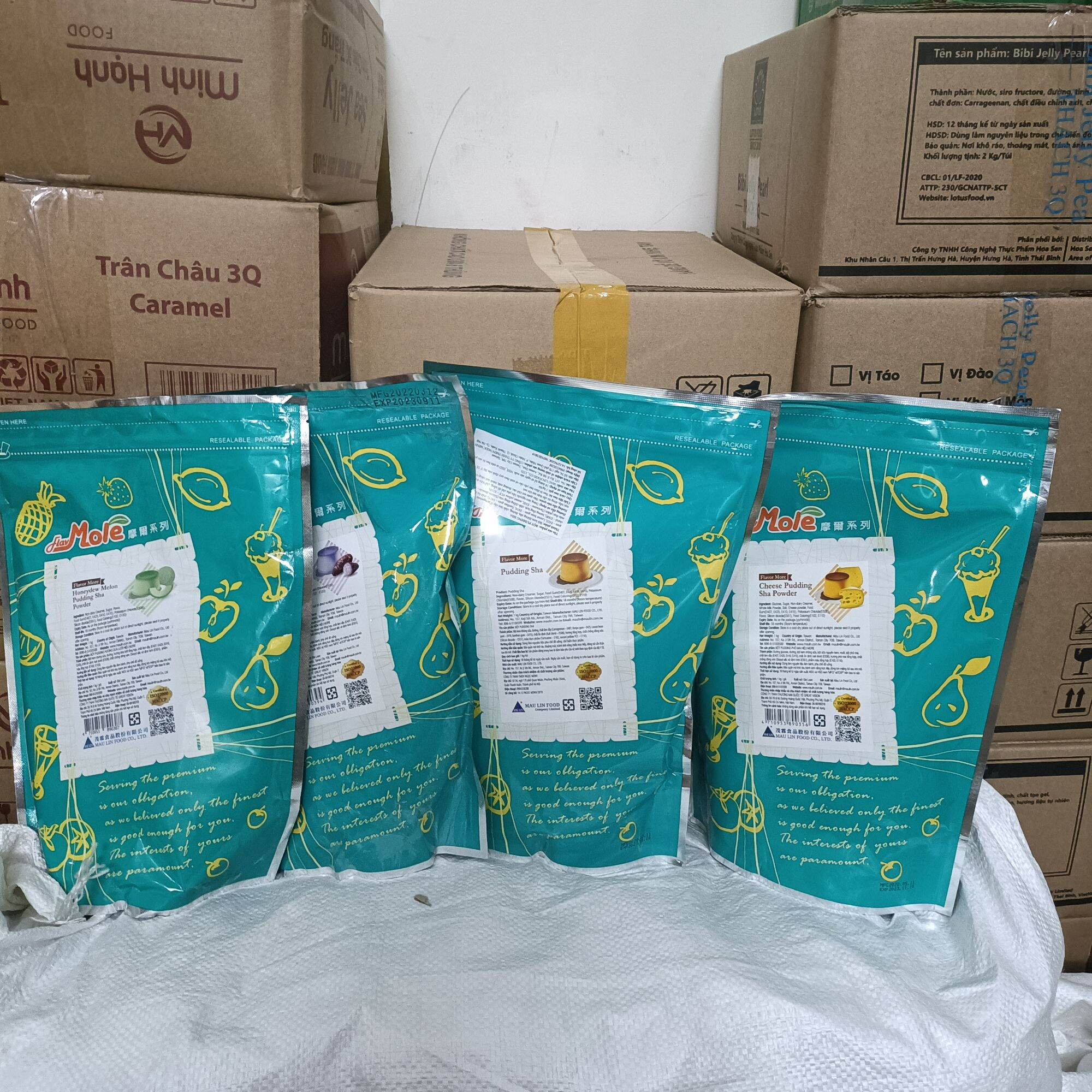 Bột Pudding Plan Trứng Mole Đài Loan túi 1kg
