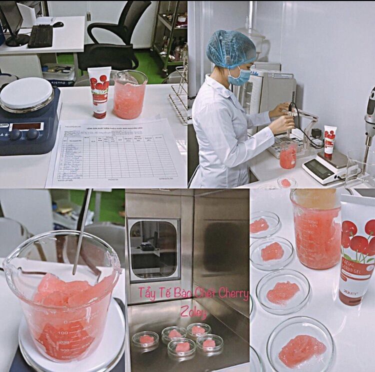 TẨY TẾ BÀO CHẾT DÀNH CHO MẶT HƯƠNG CHERRY