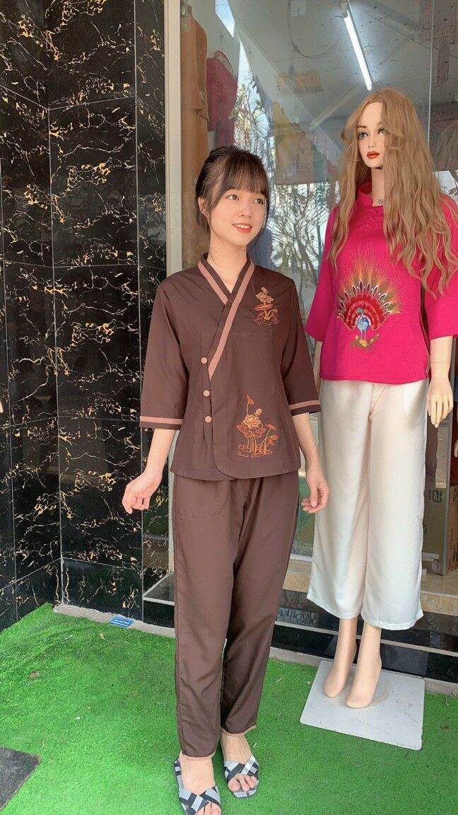 ĐỒ LAM ĐI CHÙA NỮ CHẤT VẢI KATE LOẠI 1
