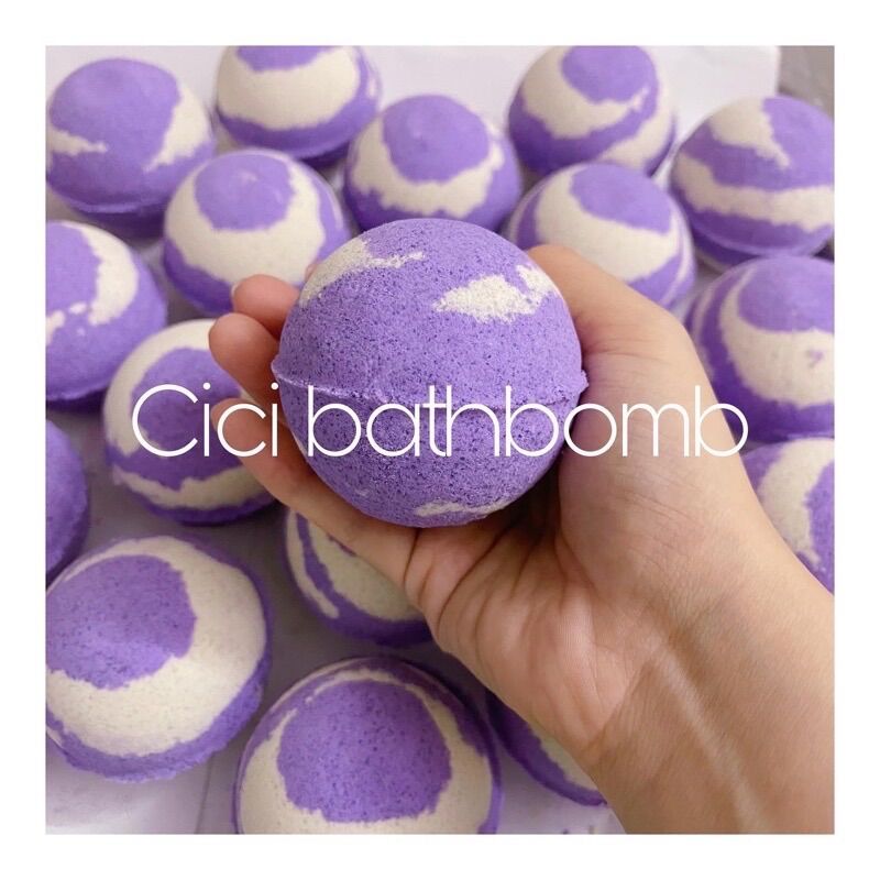 Bom tắm Nho - Grape Bath Bomb - Viên thả bồn tắm