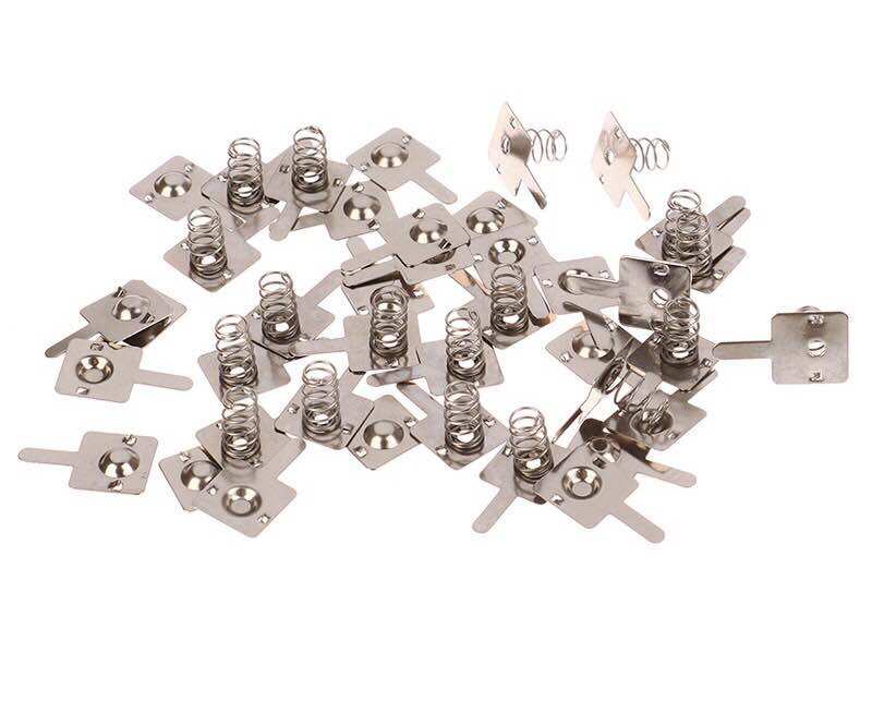 Bộ 4 cặp lò xo tiếp xúc chân pin AA
