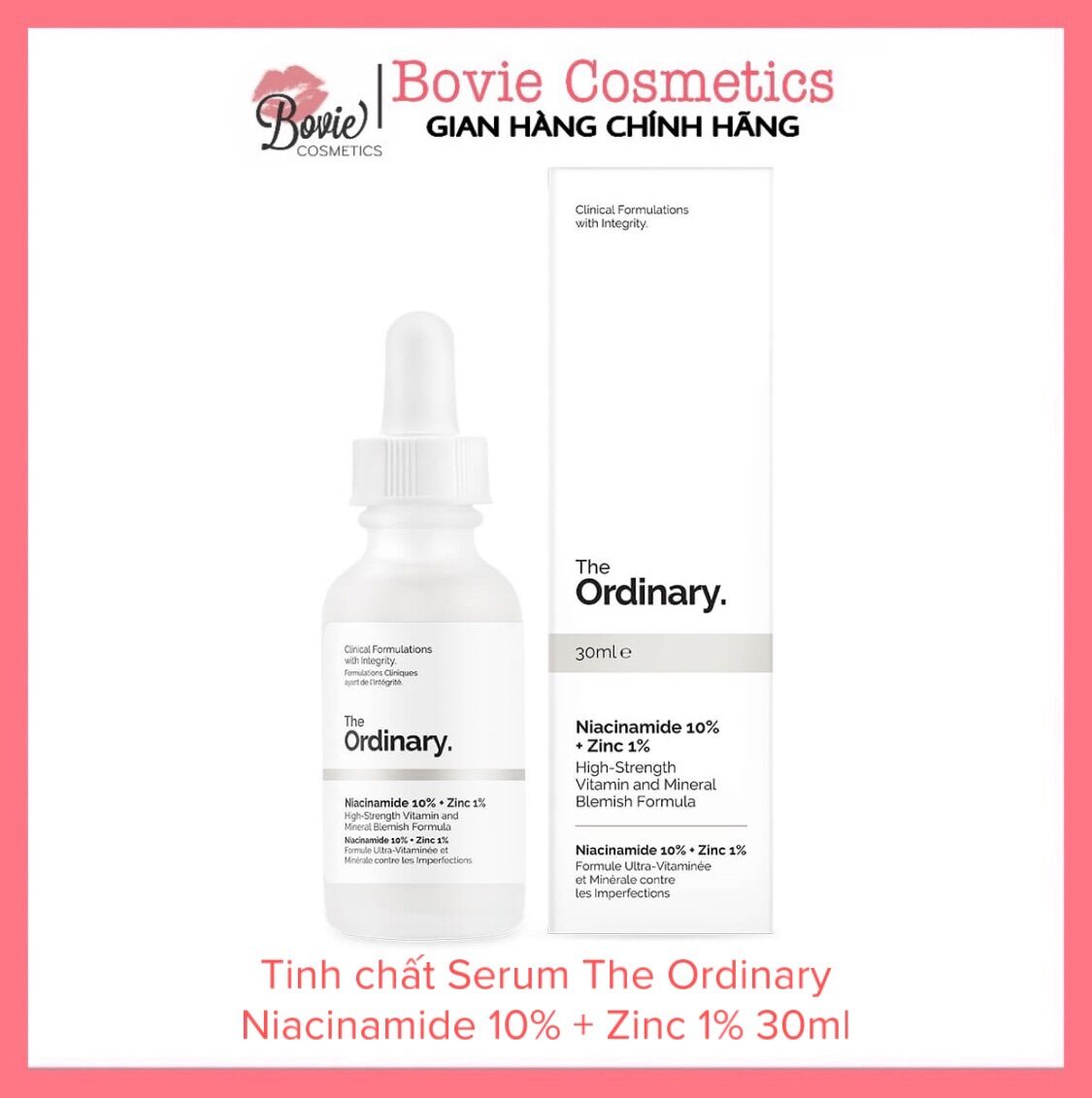 Tinh chất serum the ordinary niacinamide 10% + zinc 1% 30ml
