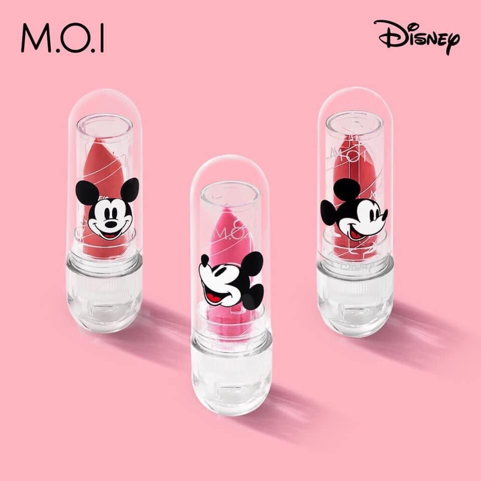 Combo 2 sản phẩm son dưỡng Mickey magic Milk và phấn má hồng