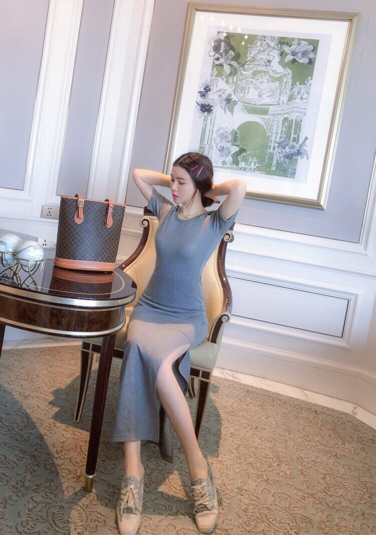 ĐẦM BODY XẺ DÀI (ẢNH THẬT)