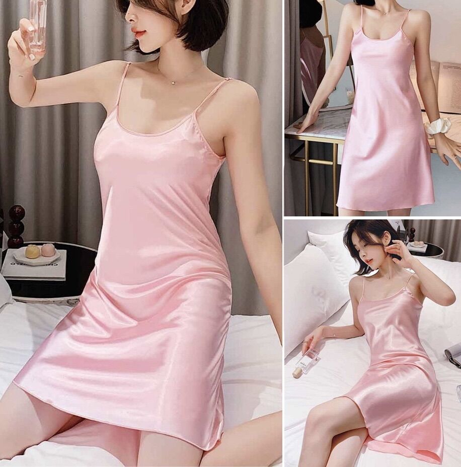 Váy ngủ lụa satin cao cấp VN200
