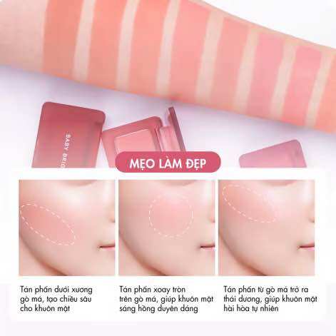 Phấn Má Hồng Baby Bright Mood Matte Blusher 4.5g