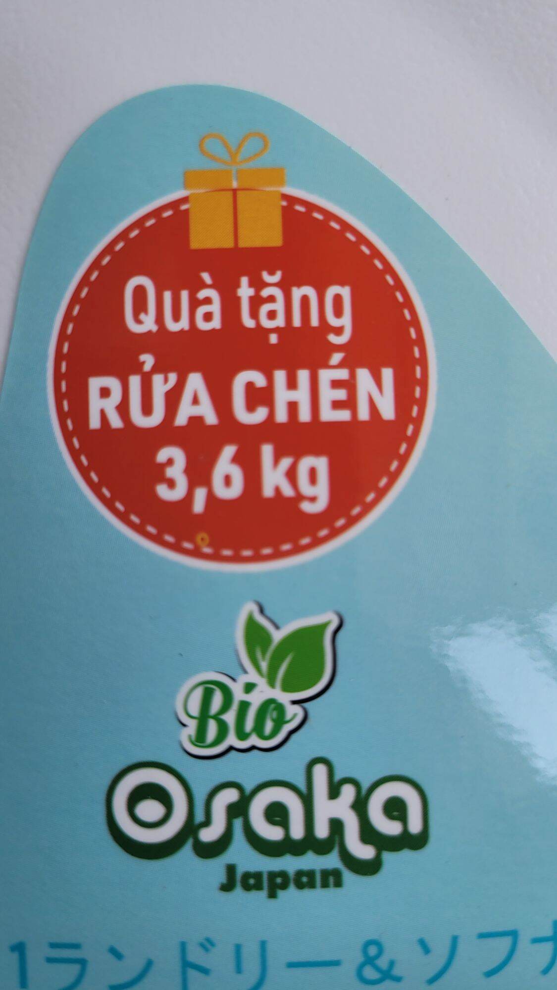 Nước Giặt xả 2in1 Bio Osaka Japan 3,5L (tặng nước rửa chén)