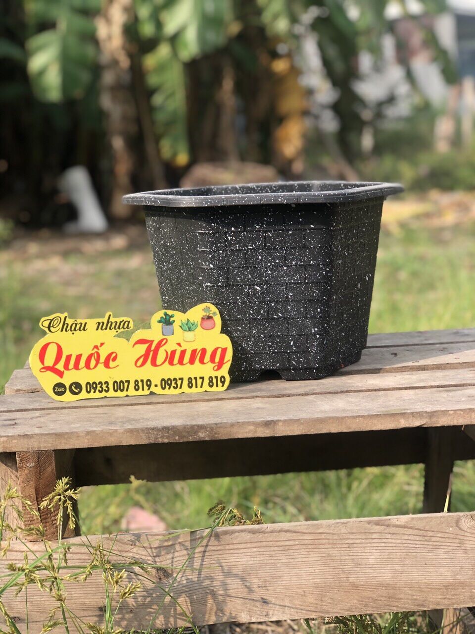 Combo 10 chậu FA450 đen
