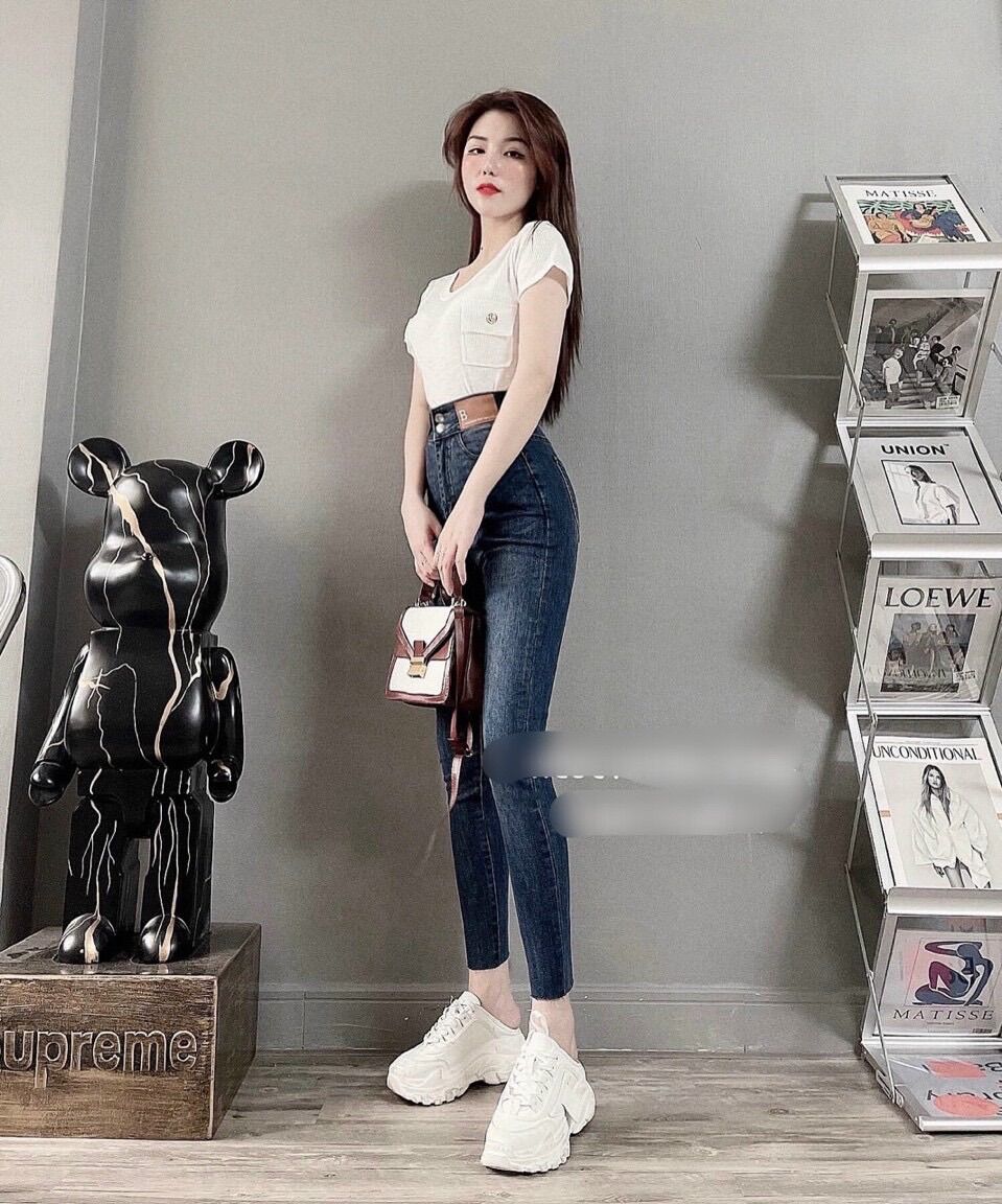 quần jean nữ mẫu mới lưng cao