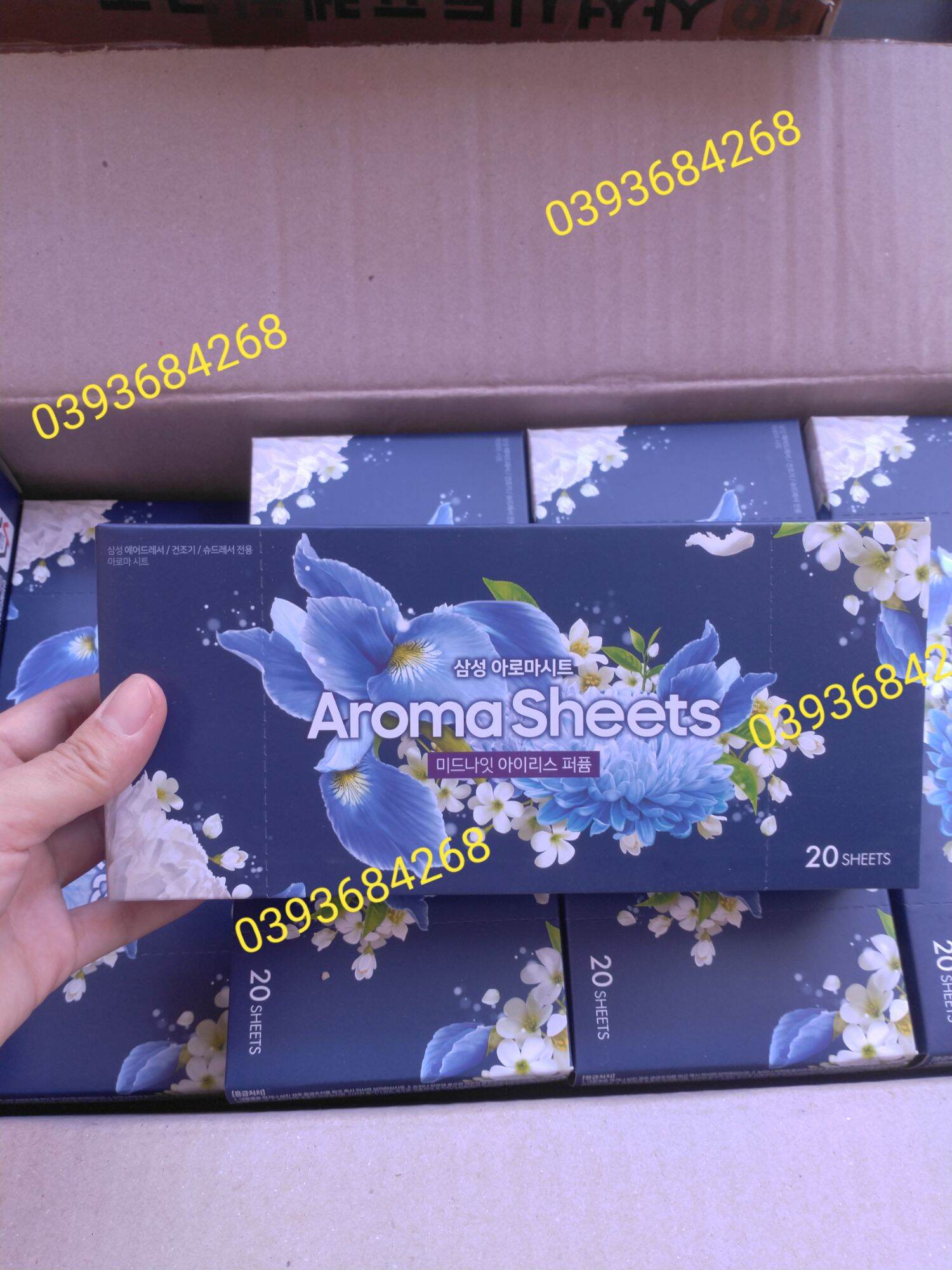 GIẤY THƠM HƯƠNG HOA DIÊN VĨ CHO MÁY GIẶT KHÔ LG