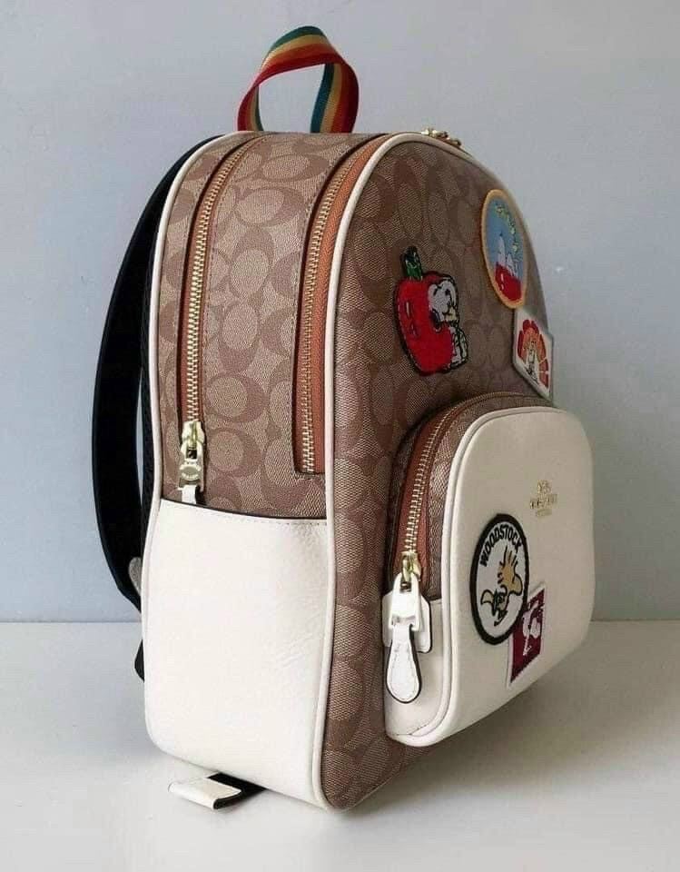 Ba lô C🅾️ach X Peanuts Court Backpack da thật chuẩn xịn xò