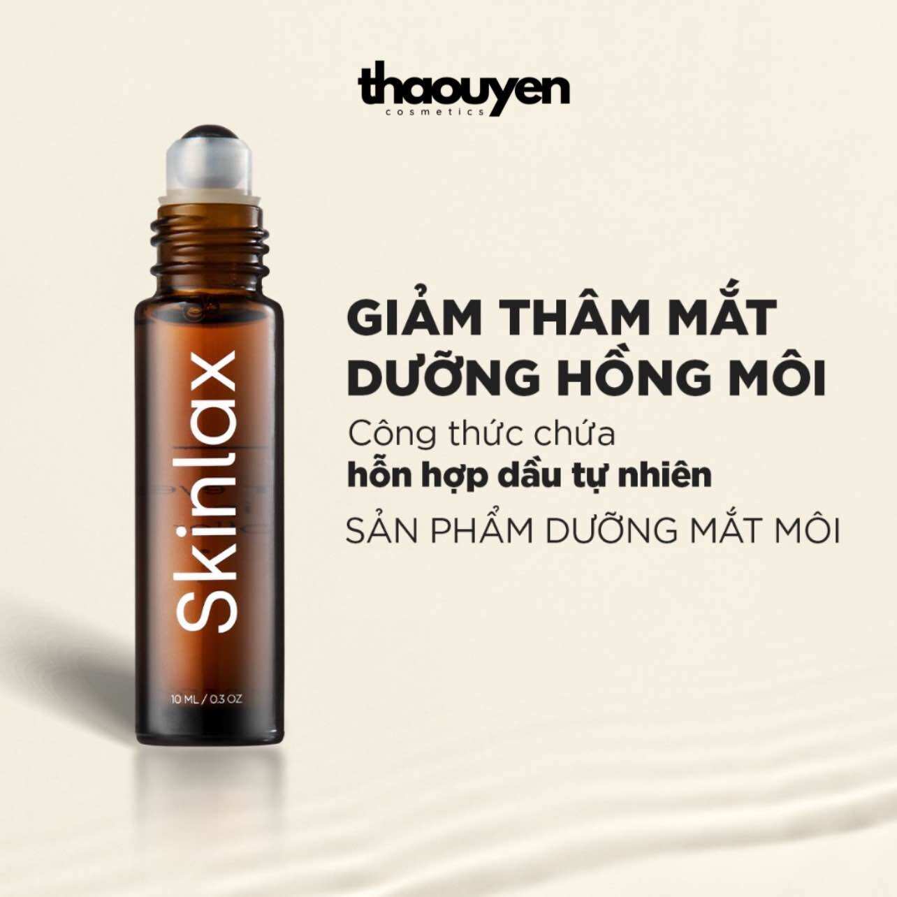 Dầu Lăn Giảm Thâm Mắt, Dưỡng Hồng Môi Skinlax 10ml