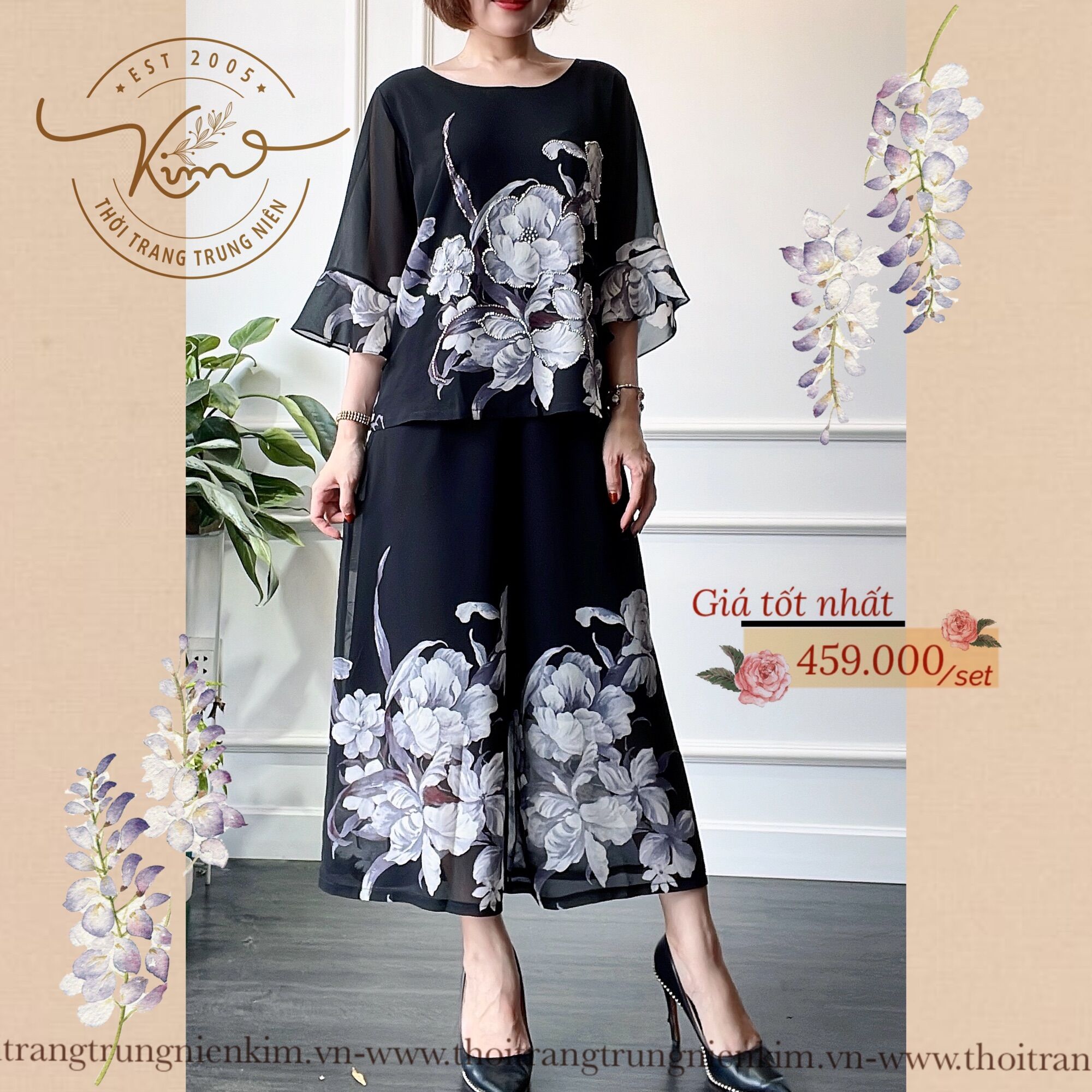 Set voan trung niên cao cấp Bigsize