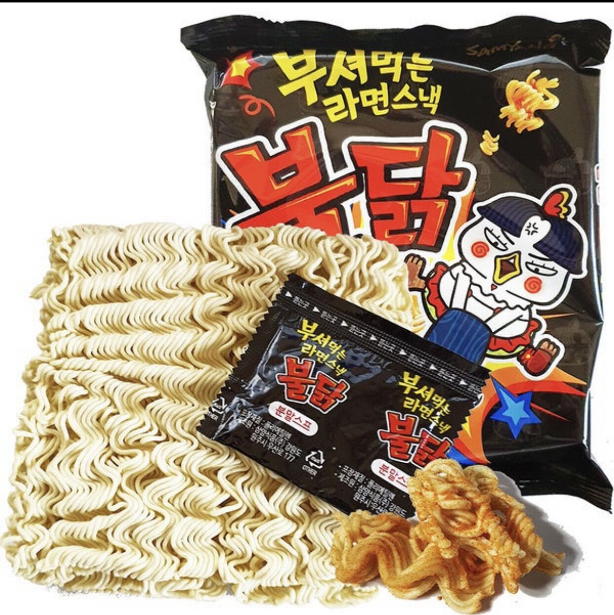 COMBO 3 GÓI MÌ SNACK GÀ CAY SAMYANG 90g