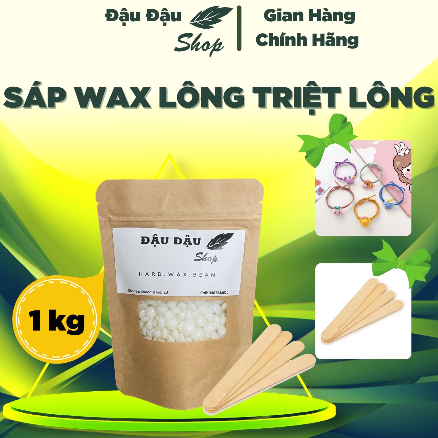 Sáp wax lông siêu bám lông 1 túi 1kg