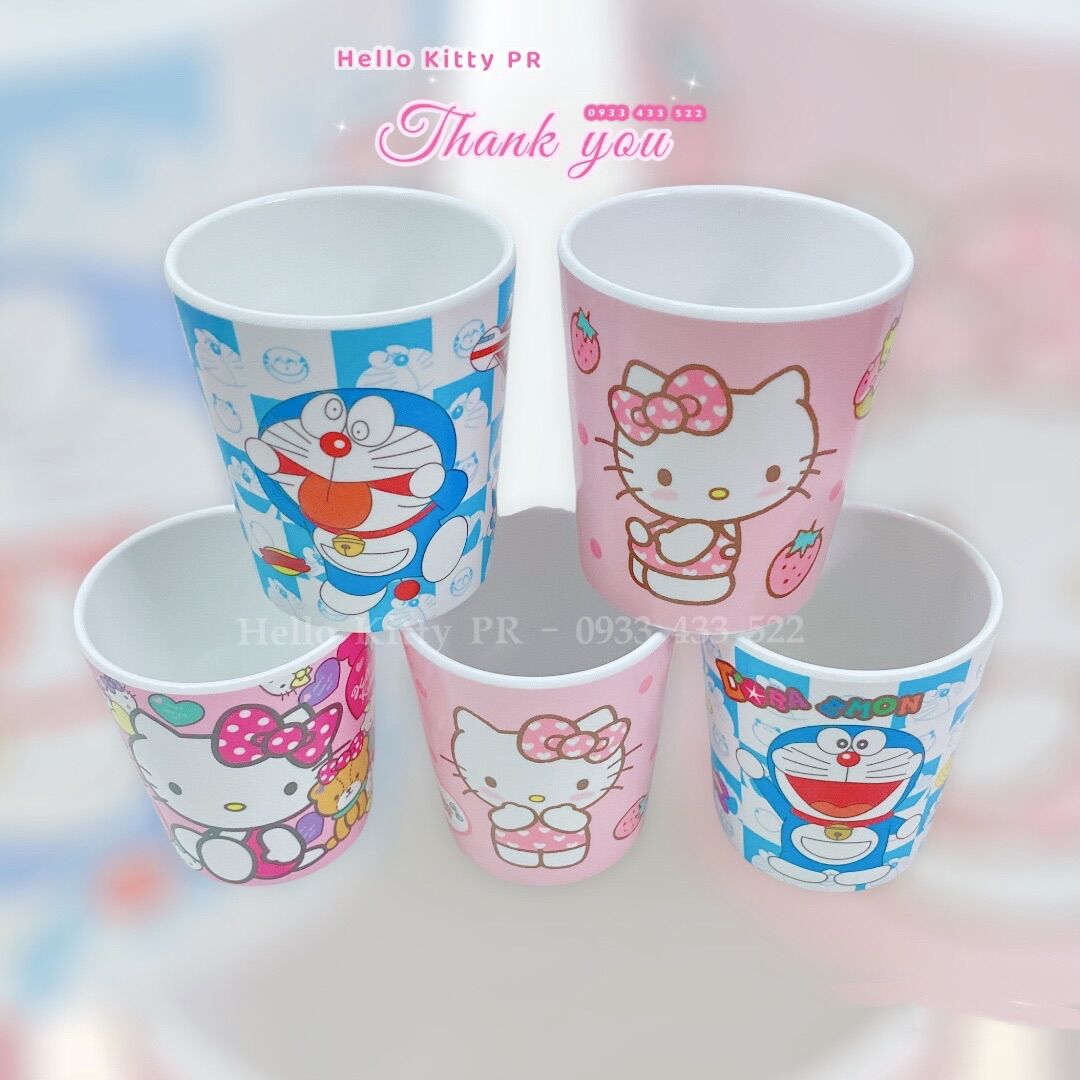 Ly cốc dung tích 200ml Hello Kitty - Doremon Doraemon