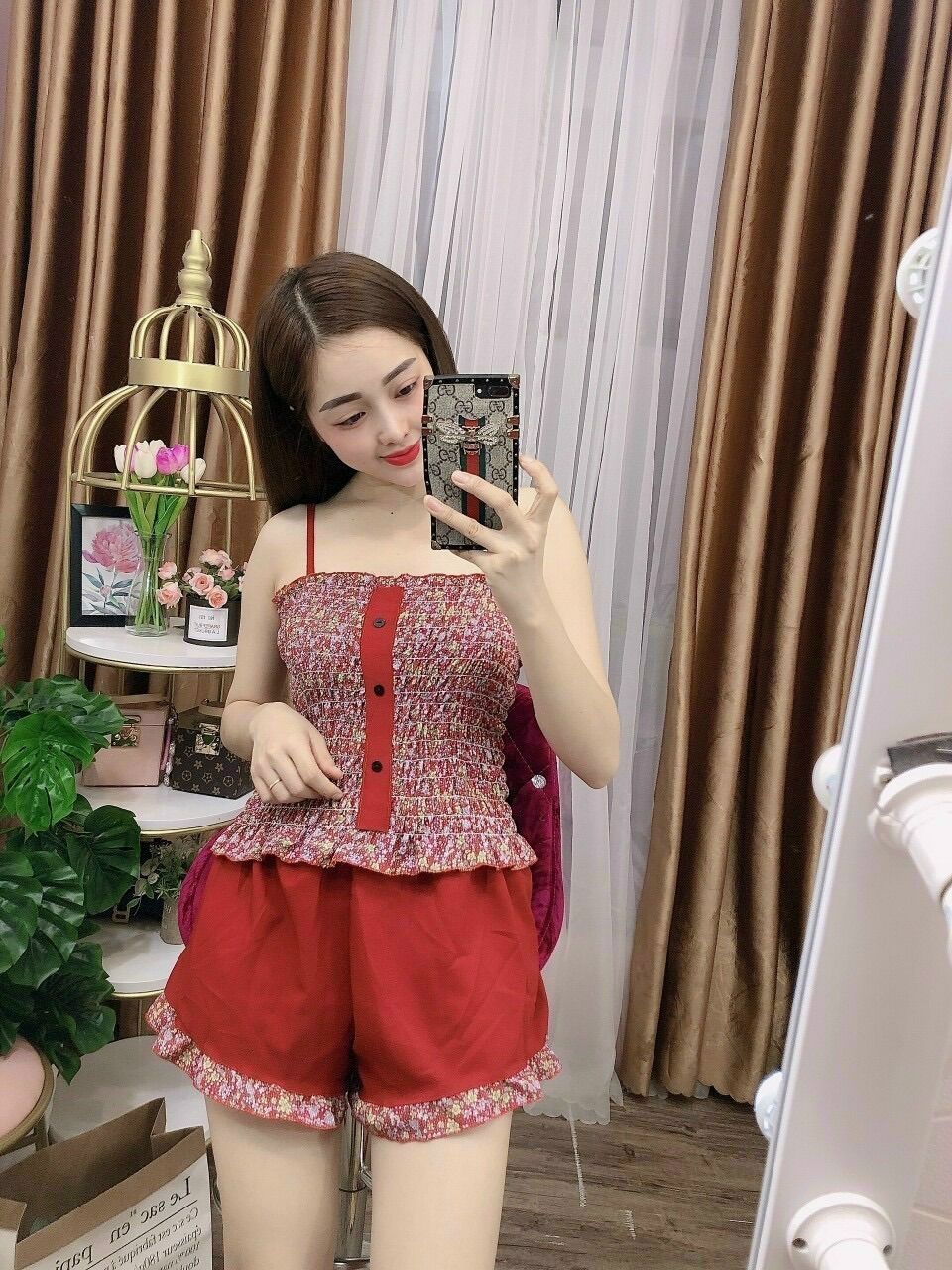 Bộ ngủ đùi dây