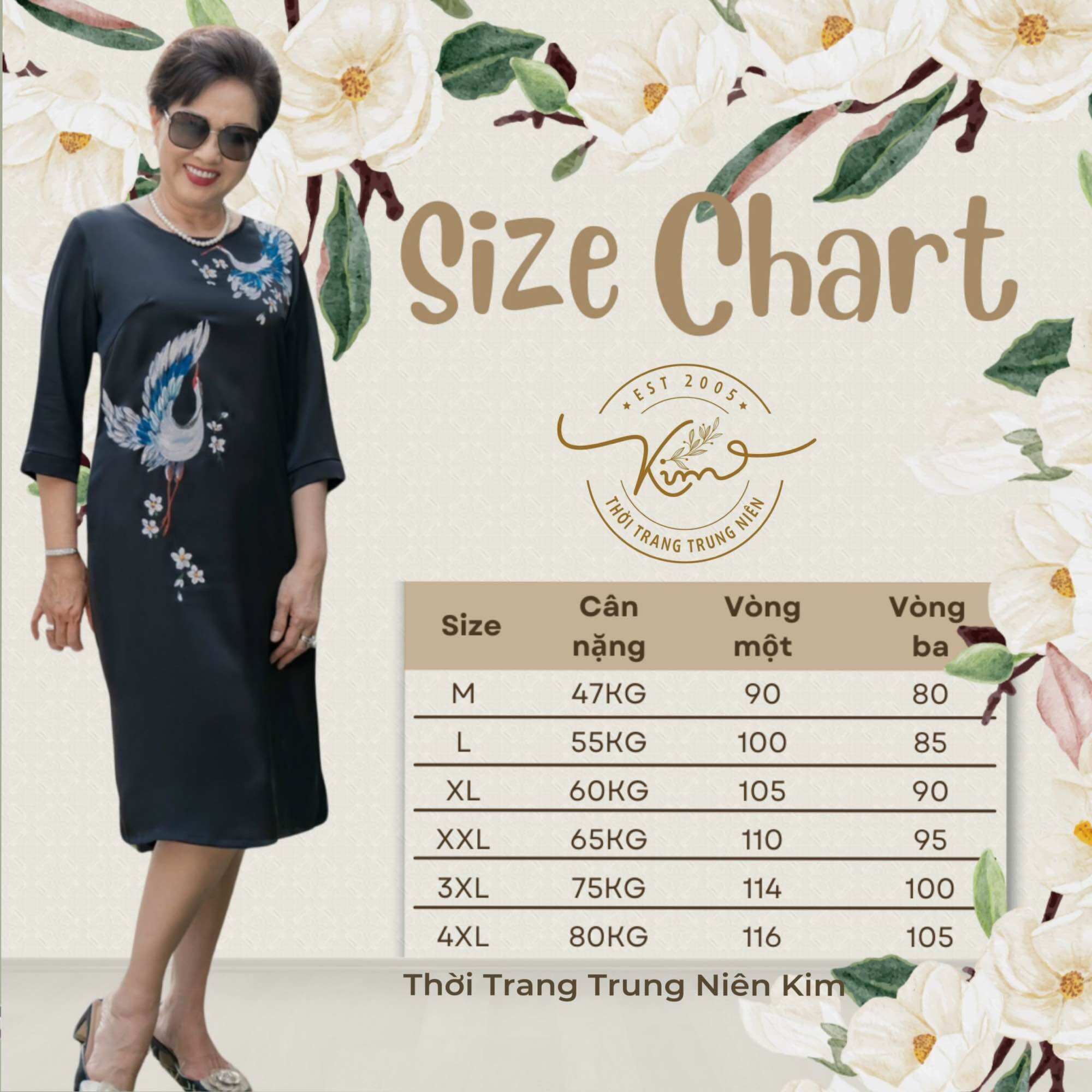 Sét bộ lụa trung niên cao cấp hoa văn hoạ tiết sang trọng Bigsize quần dài 85cm