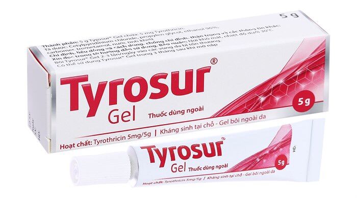 Kem bôi ngoài da Tyrosur gel phòng ngừa nhiễm khuẩn với vết thương nhỏ - nhập khẩu châu âu