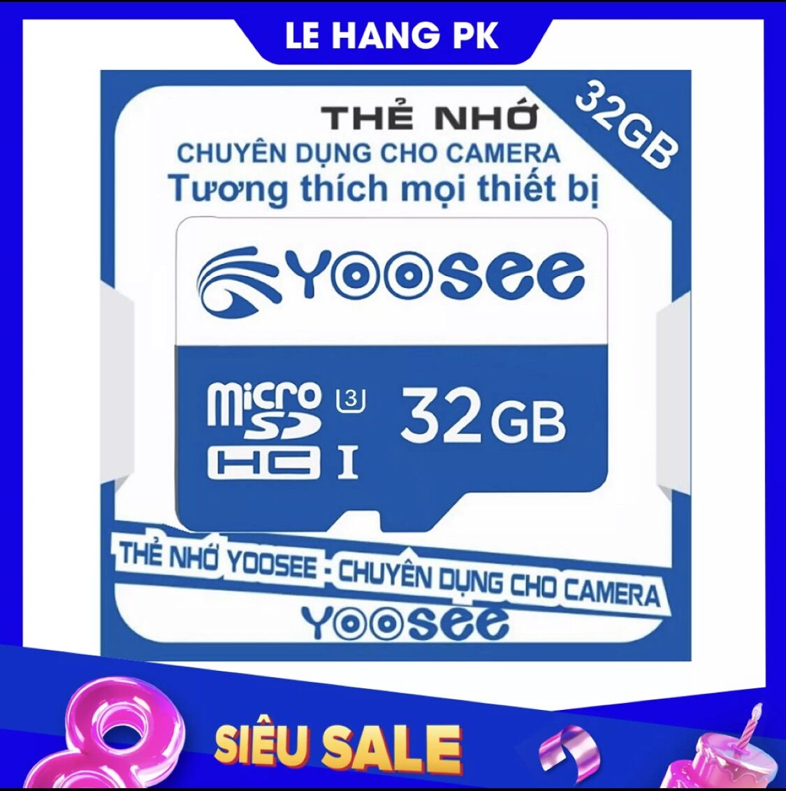 Thẻ nhớ microsdhc yoosee pro plus 32gb a1 u3 4k 95mb/s - chuyên điện thoại và camera