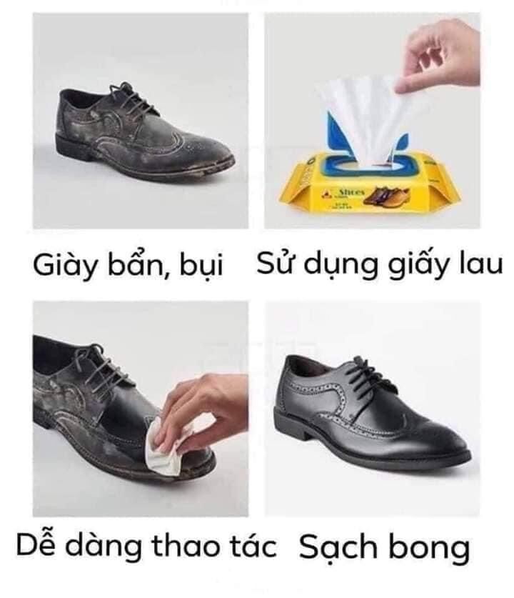Giấy lau giày thần thánh 😍😍😍