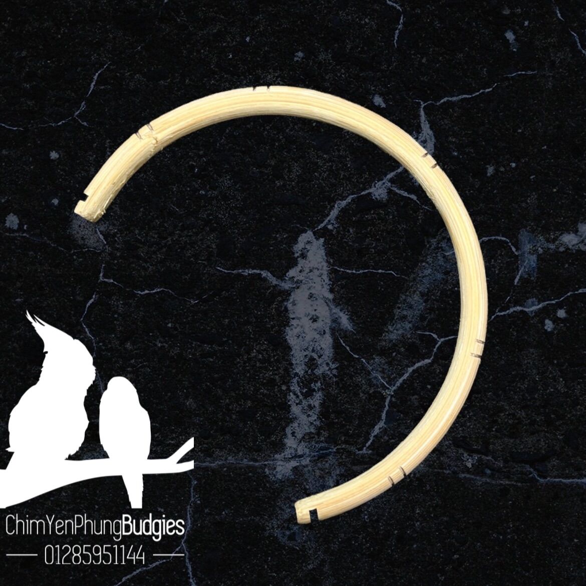 Cầu đứng bán nguyệt [size nhỏ] (Gỗ Mây) cho Chim Cảnh.
