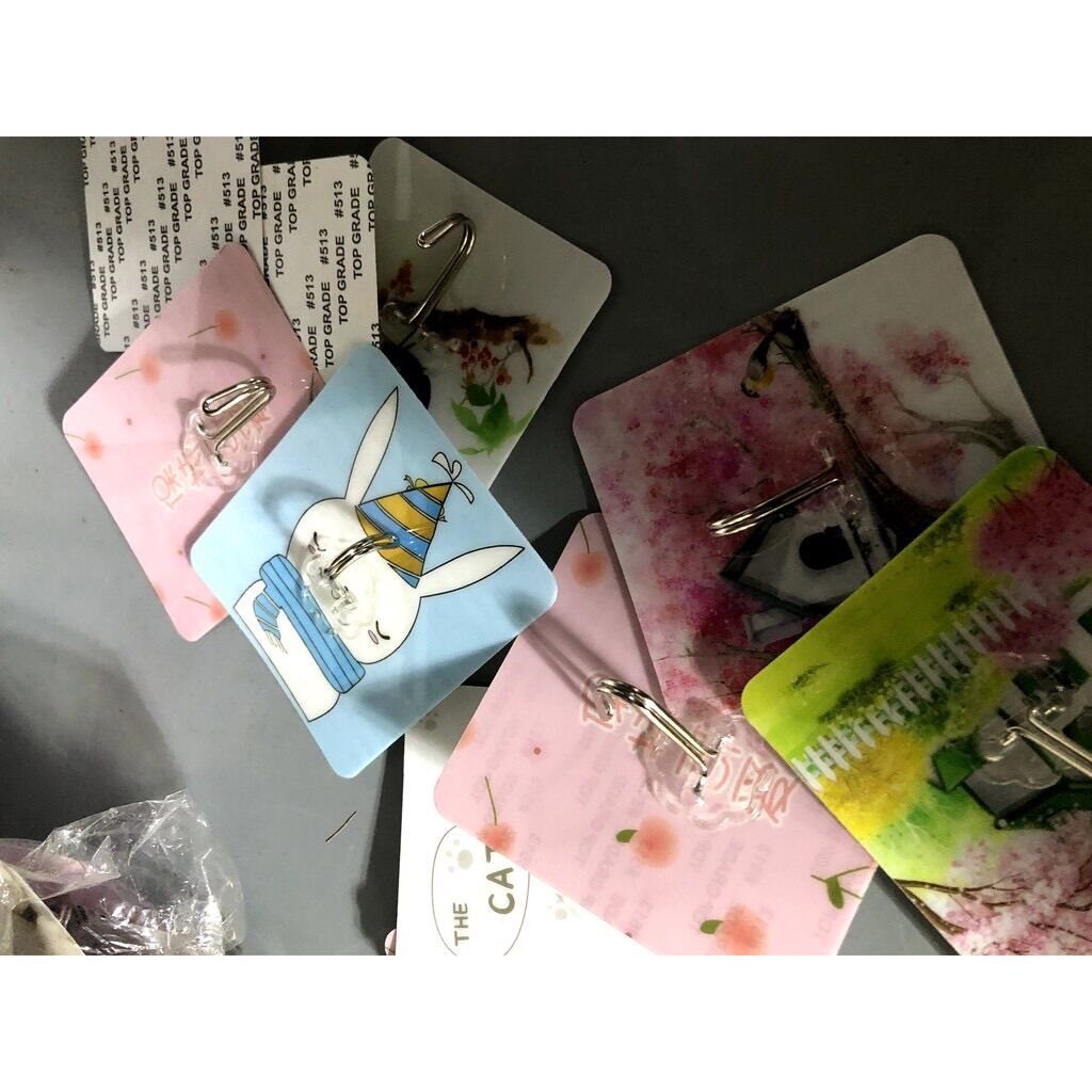 3 móc dán tường 3d vuông nhiều hình