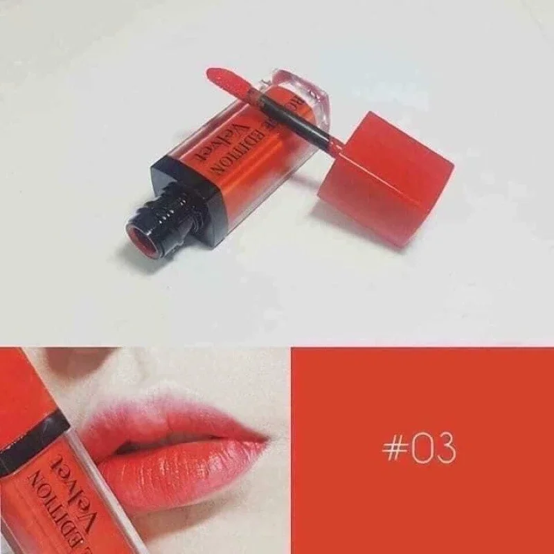 SON KEM VELVET BOURJOIS ROUGE EDITION 03 ĐỎ CAM