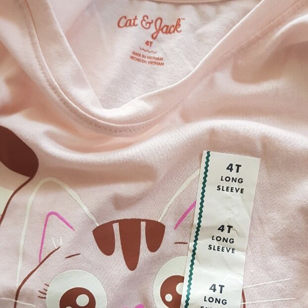Áo thun xuất dư Cat Jack bé gái
