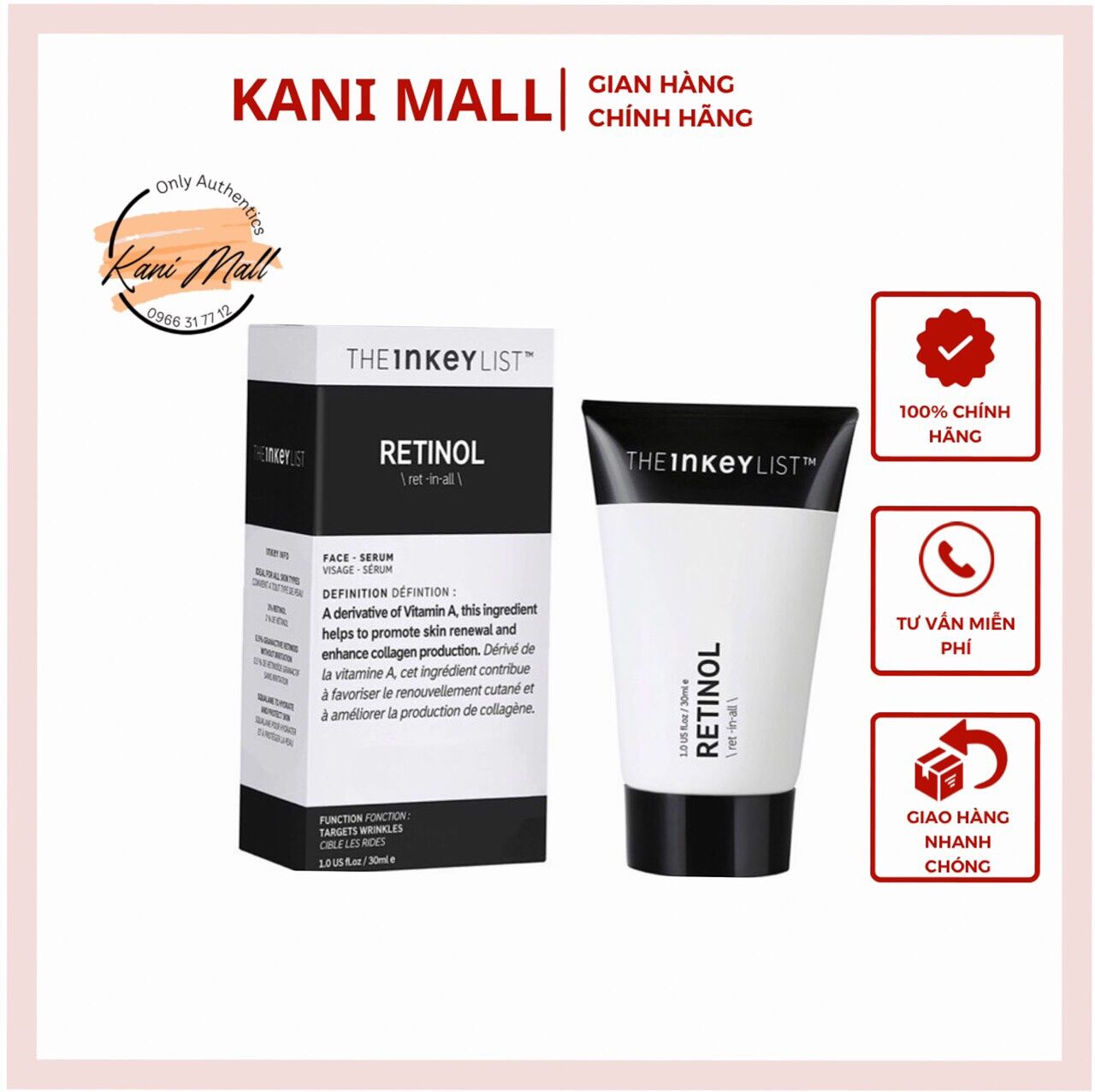 Serum chống lão hóa The INKEY List Retinol Serum 30ml