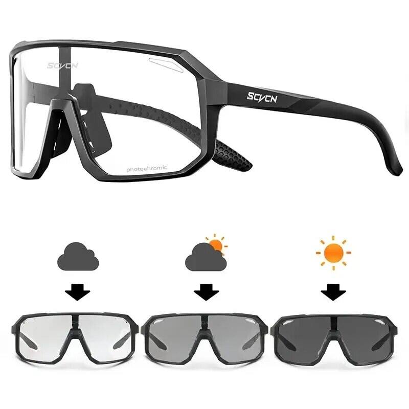 Photochromic Kính Đi Xe Đạp Unisex UV400 Xe Đạp Đường Bộ Kính Mát Xe Đạp Kính Mắt Dành Cho Nam Và Nữ Thể Thao Ngoài Trời Đi Bộ Đường Dài Kính