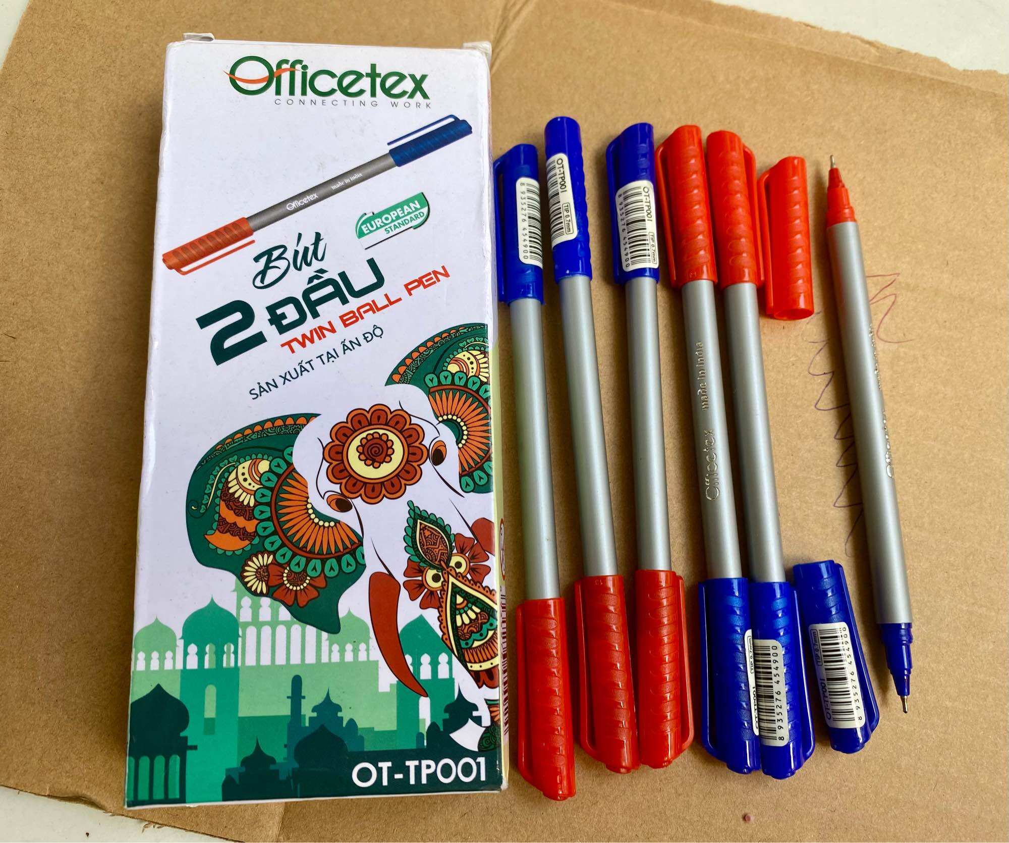 ✍️ Hộp 20 Cây Viết Bi Với 2 Đầu Mực, Tiện Lợi