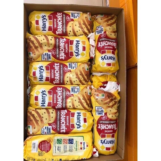Bánh mì hoa cúc cắt lát socola Harrys Pháp 485g