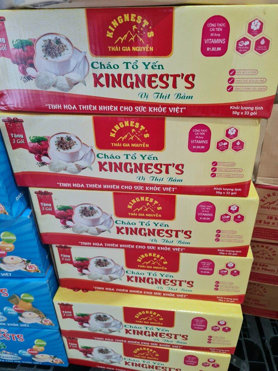 cháo tổ yến thịt bằm kingnest