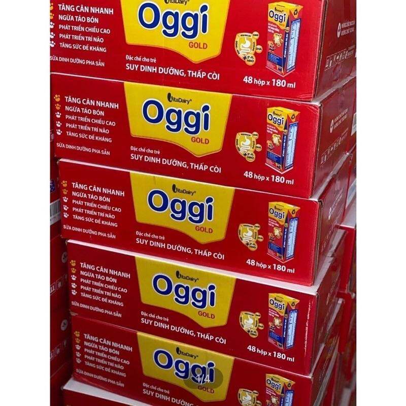 Thùng Sữa Bột pha sẵn Oggi 180ml (48 Hộp)