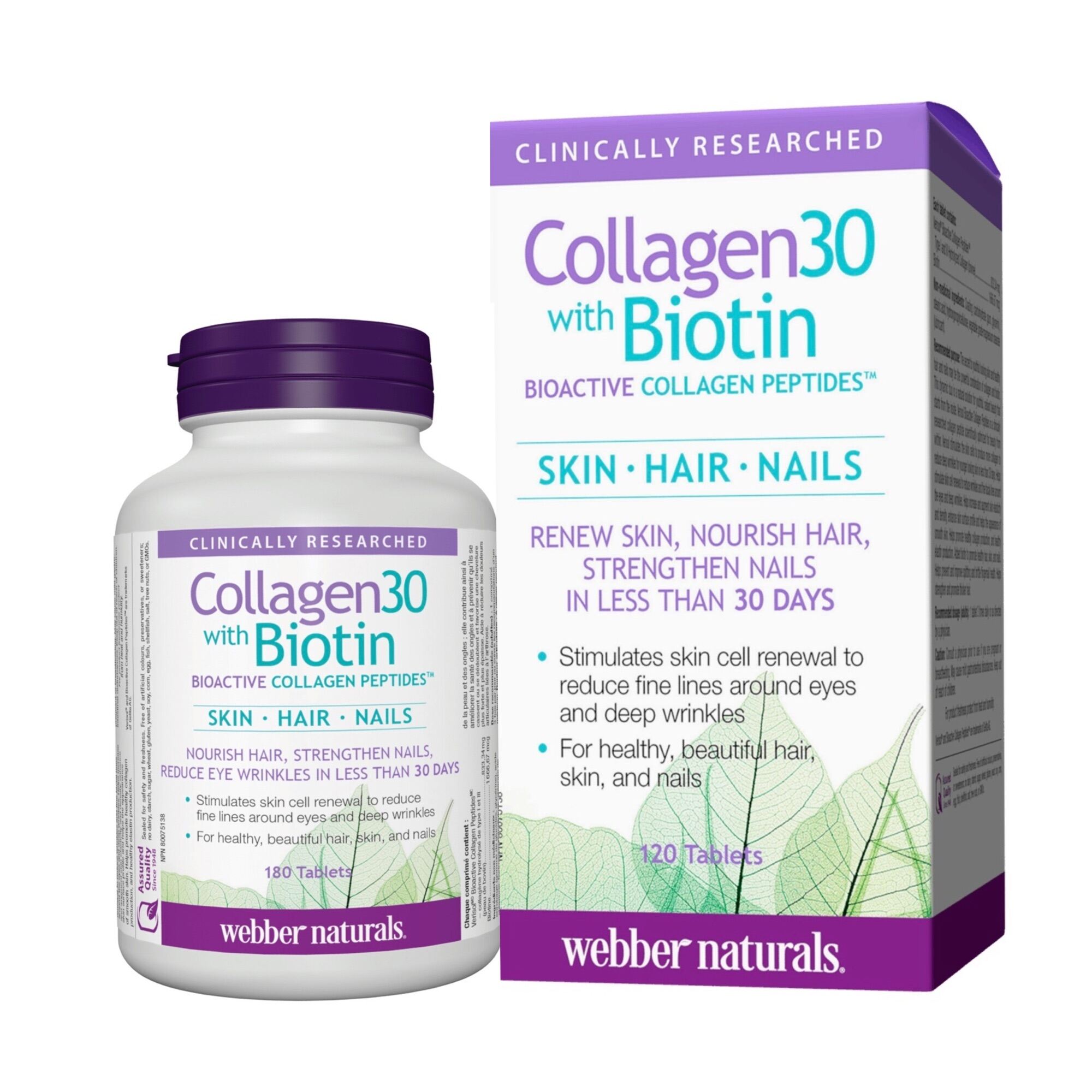 Collagen 30 with Biotin Webber Naturals Canada thumbnail