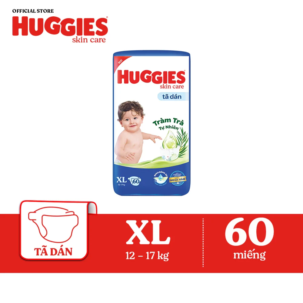 Tã dán Huggies S80/M76/L68/XL62/Xxl56