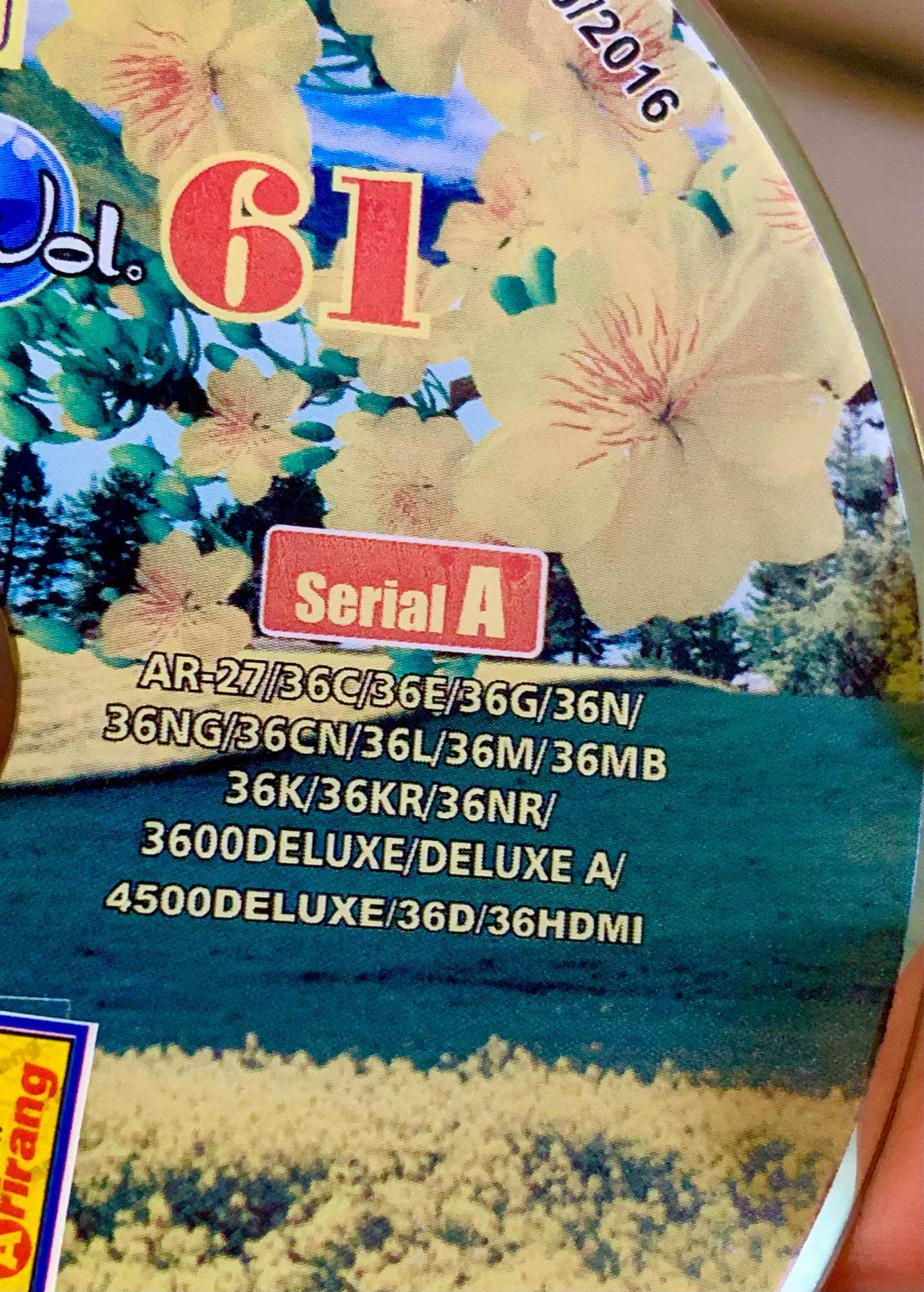 Đĩa Karaoke midi Arirang Vol.61 Serial: A