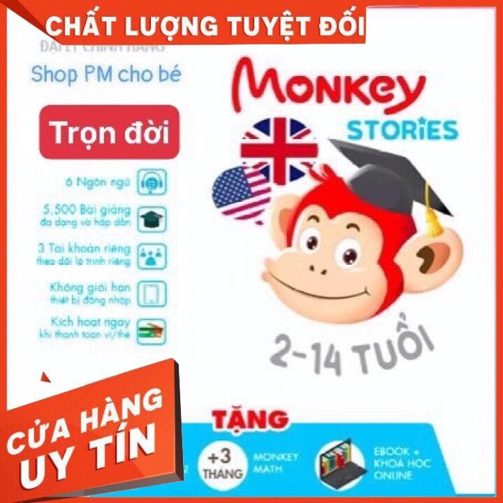 Monkey Stories Trọn Đời - Tiếng Anh 4 kỹ năng cho bé