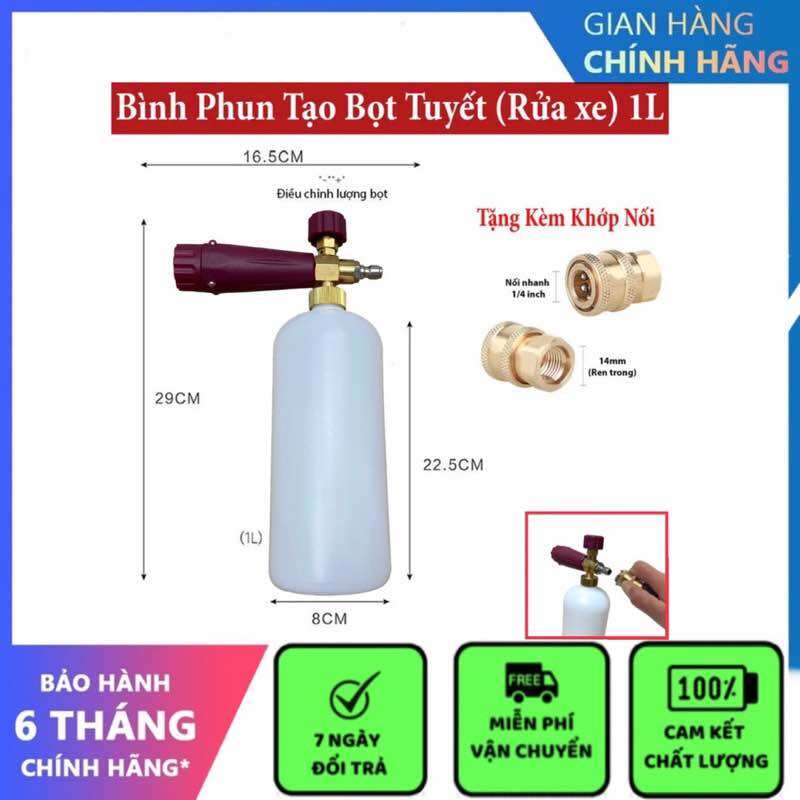 Bình phun xịt rửa xe tạo bọt tuyết 1000ml