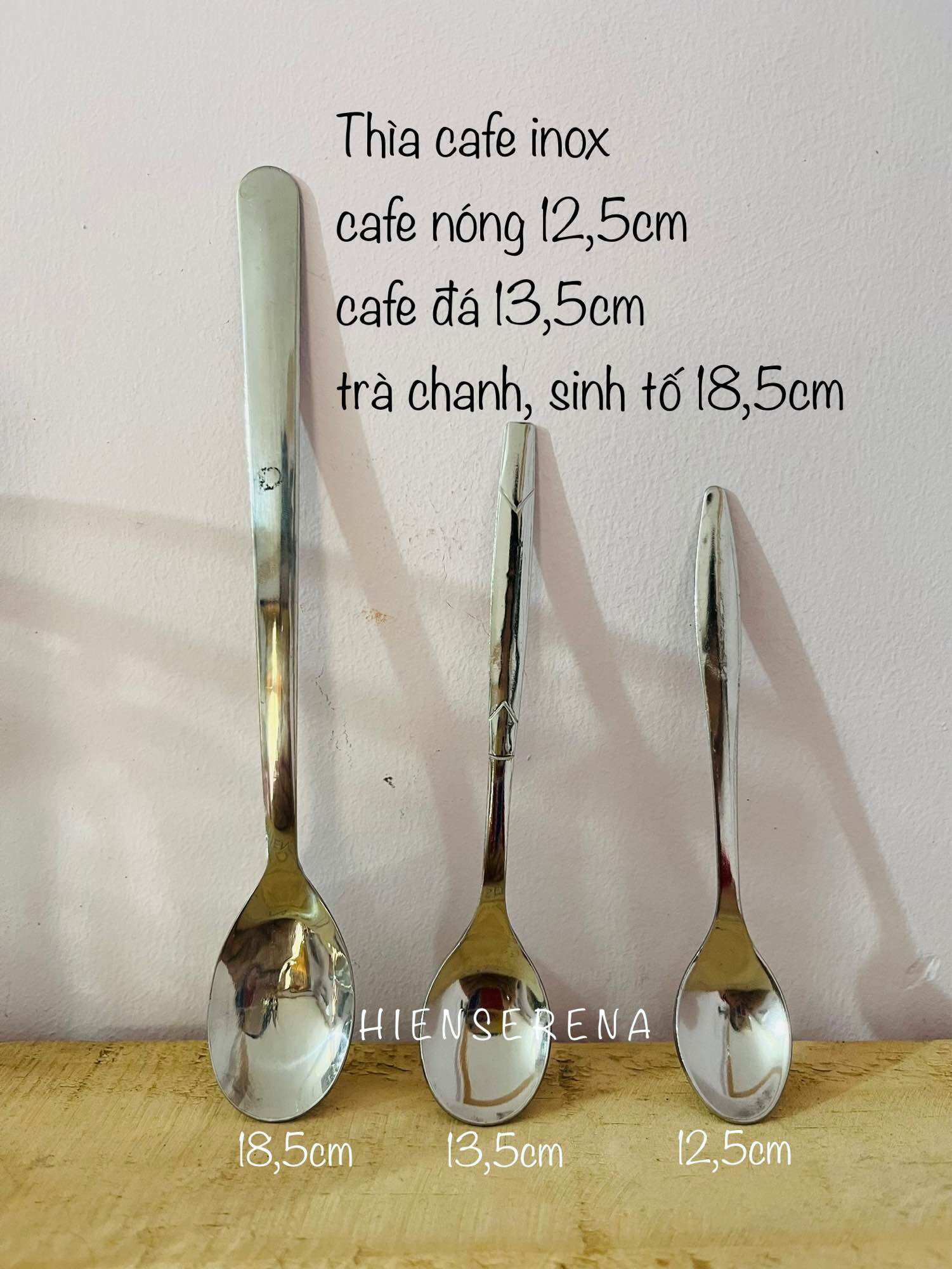 Muỗng cà phê - thìa sinh tố inox