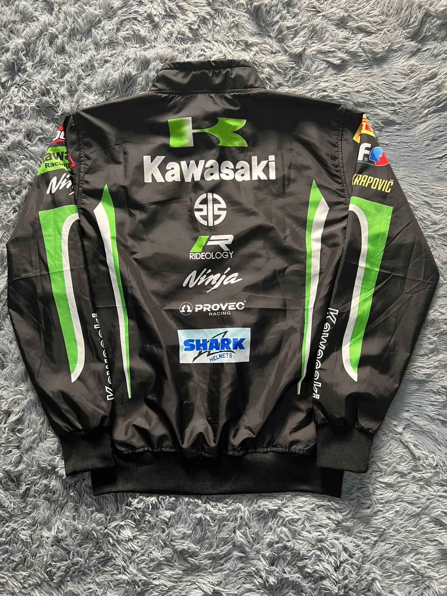 [FREESHIP MAX 50K] Áo Khoác Kawasaki đen xanh