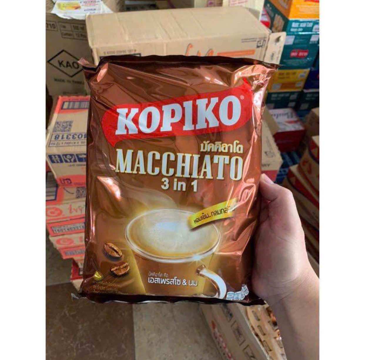 Combo 5 CÀ PHÊ SỮA THÁI LAN KOPIKO 400gr / 20 gói nhỏ
