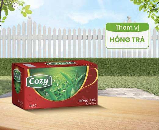 Hồng trà túi lọc cozy 25tép*2gr
