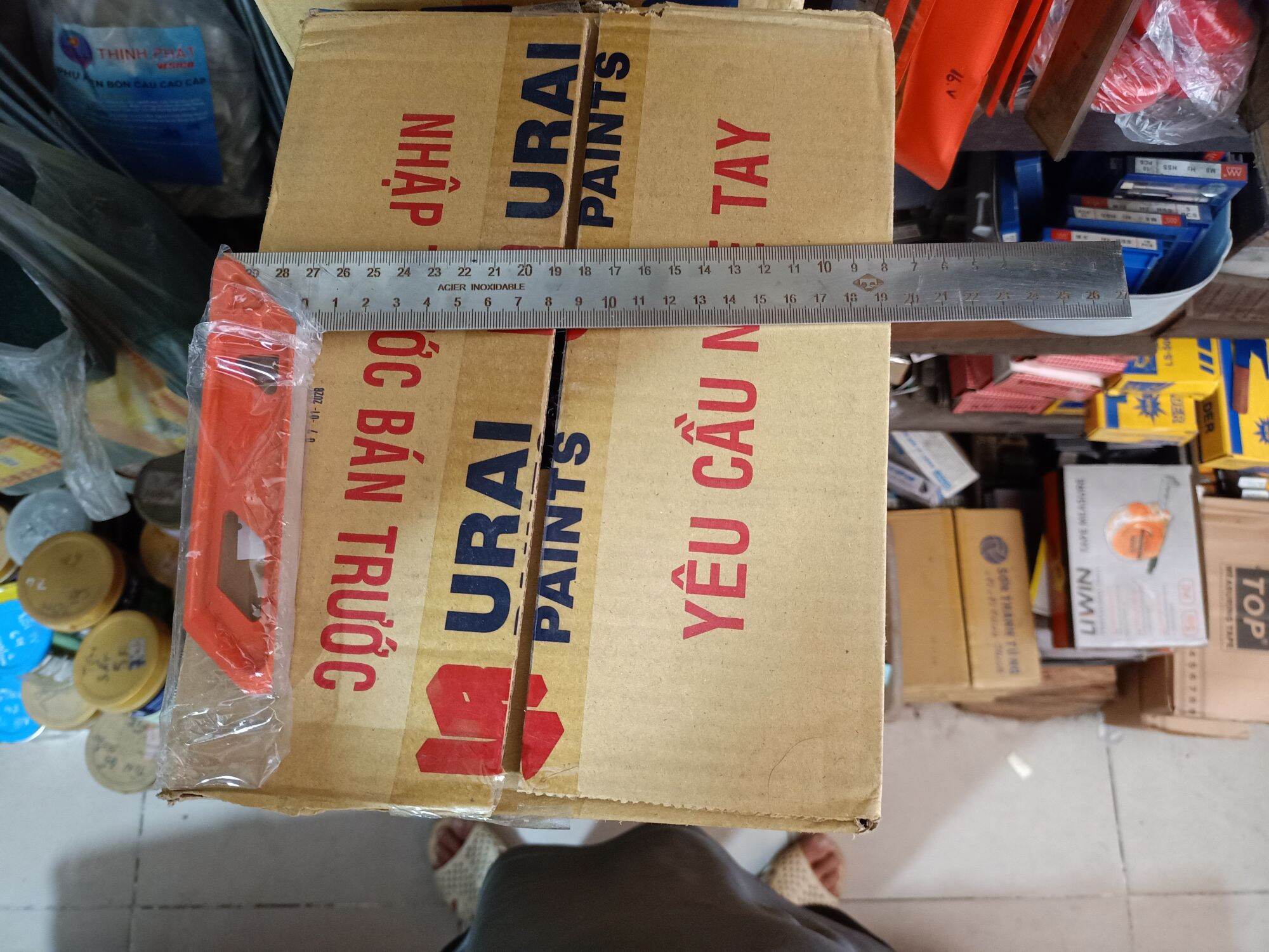 THƯỚC KE GÓC INOX 3T (300MM)