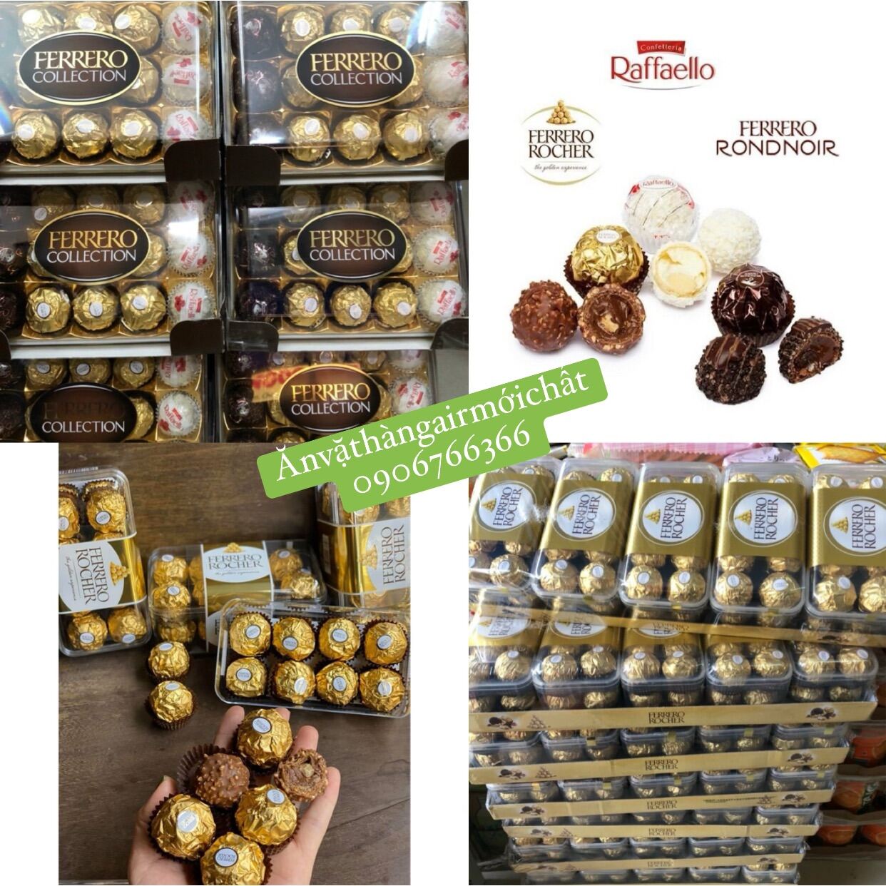 [DATE MỚI 01/2025]Socola Ferrero Rocher Đức Loại 16 viên - 15 viên 3 Màu