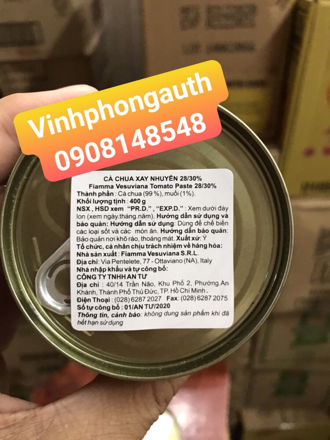 Tomato paste - cà chua xay nhuyễn Fiamma 400gr